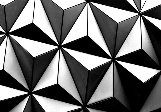 3D urban triangle abstract geometric wallpaper