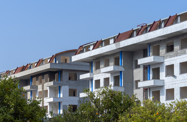 New residential complex under construction.