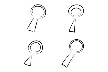 A set of simple search icons. Good for any project.