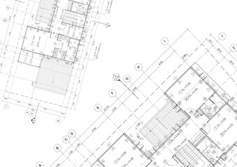 Floor plan designed building on the drawing.