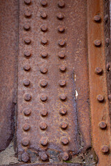 Texture or background of rusty iron from an old abandoned ship.