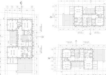 Floor plan designed building on the drawing.