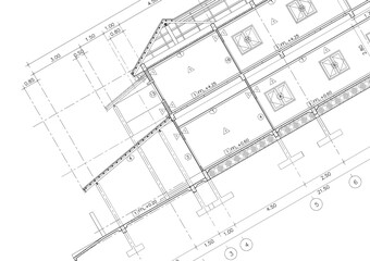 Floor plan designed building on the drawing.