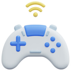 game pad 3d render icon illustration