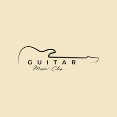 Guitar logo Design Vector design Illustration