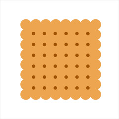 biscuit flat icon vector illustration isolated on white background