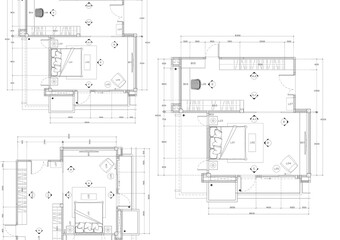 Floor plan designed building on the drawing.