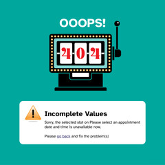 Slot machine for 404 error page