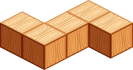 wooden cubes isometric for child learning, wood cubes sample, 3d cubes wood for logic counting of preschool children, block wooden square for mathematical game kids