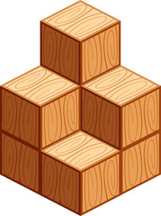 wooden cubes isometric for child learning, wood cubes sample, 3d cubes wood for logic counting of preschool children, block wooden square for mathematical game kids