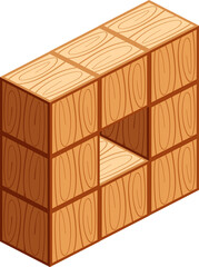 wooden cubes isometric for child learning, wood cubes sample, 3d cubes wood for logic counting of preschool children, block wooden square for mathematical game kids