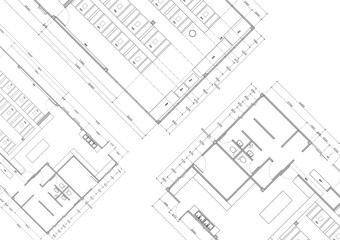 Floor plan designed building on the drawing.