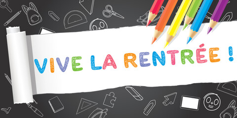 french back to school banner