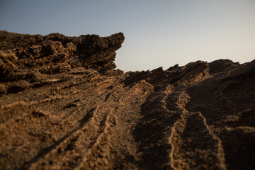 Le Catella, Calabria, Italy, it seems to see the atmosphere of the planet Mars, instead they are simple rocks by the sea