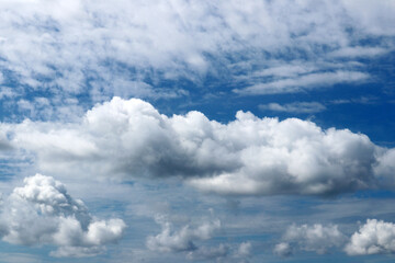 sky and clouds after rain