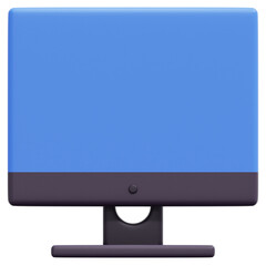 monitor 3d render icon illustration