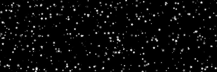 Baner nocne niebo gwiazdy
