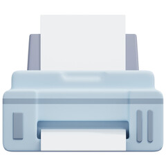 printer 3d render icon illustration