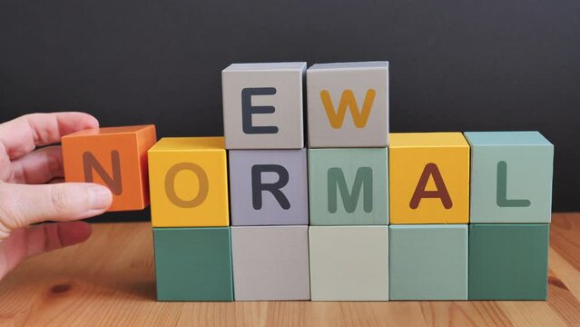 Trying to build new normal, concept.