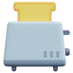toaster 3d render icon illustration