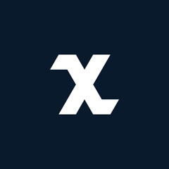 Minimalist and Geometric Letter X Logo Design.