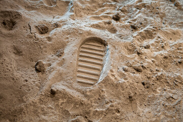Footprint on the Moon - Powered by Adobe