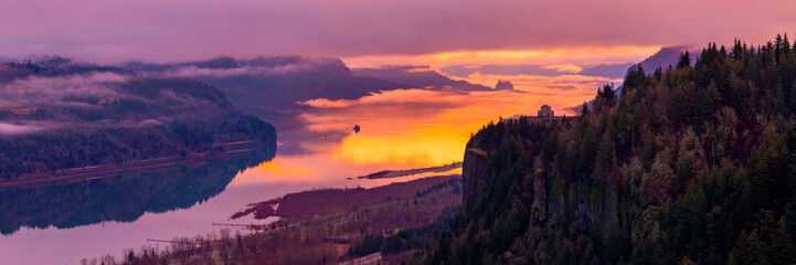 Dawn on the Columbia River