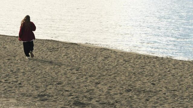 Walking to the beach