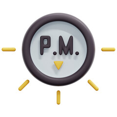 pm 3d render icon illustration