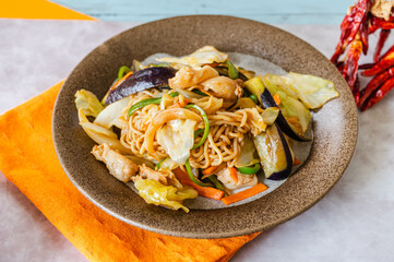 ホイコーロー風麺