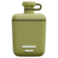 canteen 3d render icon illustration