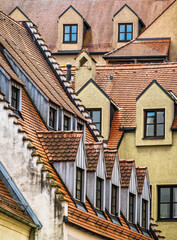 Fototapeta premium nice old roof - austria