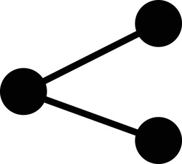 share icon isolated on white background