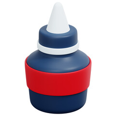 glue 3d render icon illustration