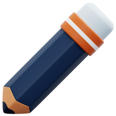 pencil 3d render icon illustration