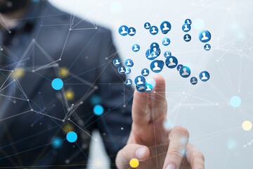 internet net and data digital concept