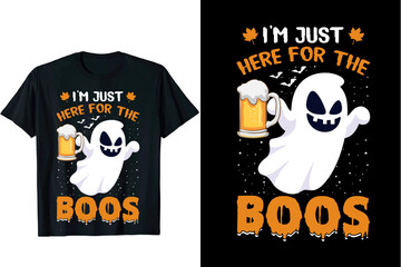 Boo Halloween t shirt design