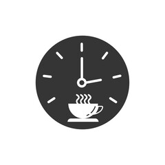 Coffee break icon. Glyph style. Can be used for web and mobile.