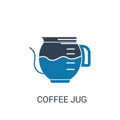Coffee jug icon. Flat style. Can be used for web and mobile.