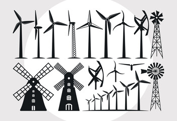 Wind Turbine SVG Cut File, Wind Turbines Landscape Svg, Wind Energy Svg, Windmill Svg, Electric Pole Svg,
Farmhouse Windmill Svg