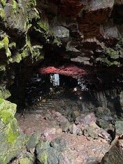 Underground cave in Iceland