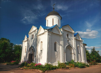 Fototapeta na wymiar Church of the Assumption of the Blessed Virgin Mary, Klin city, Moscow region, Russia