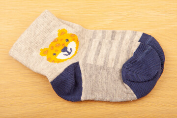 image of socks wooden desk background