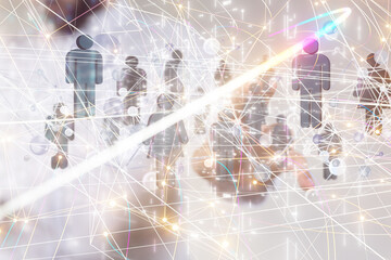 conference Digital Network and data concept 3d