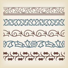 Obraz premium Seamless borders