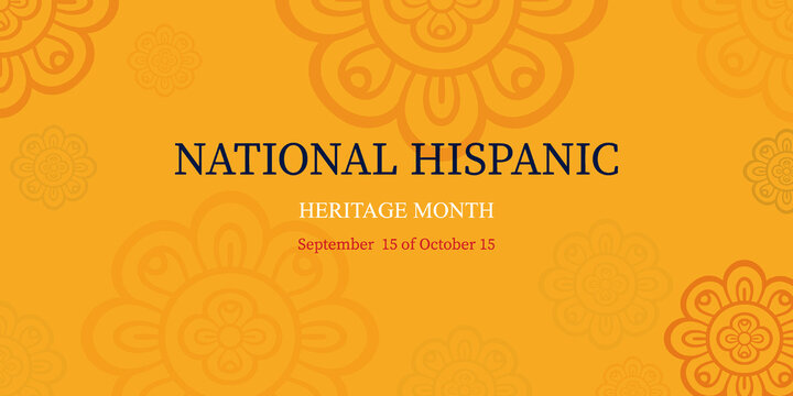 National Hispanic Heritage Month. Vector illustration.