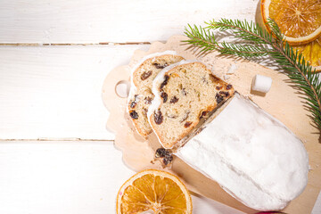 Homemade Christmas stollen