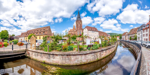 Kirche, Altstadt, Wissembourg, Elsass, Frankreich 