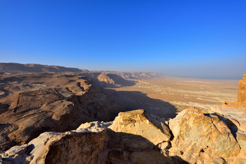 Fototapeta na wymiar Holy Land of Israel. The Fortress Massada.
