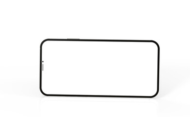 Fototapeta premium realistic smartphone template mockup for user experience presentation. Stylish concept design for websites, applications and landing pages.